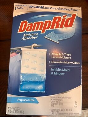 Moisture Absorber Hanging Bag - Fragrance Free Blue